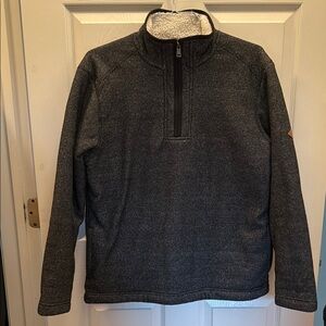 Orvis Men's Zip Up Sweater - Charcoal